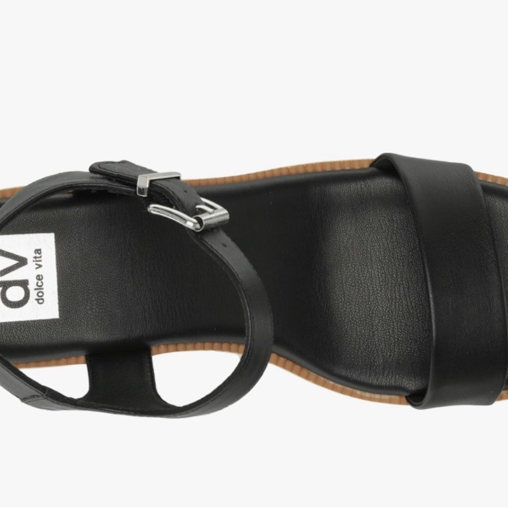 Dolce Vita Nelson Black and Brown Platform Sandals - Picture 4 of 11